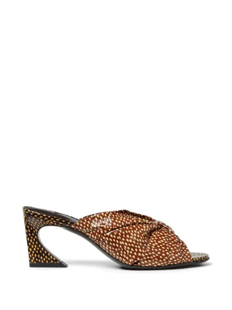 FENDI Peppered Falena-motif sandals Brown 8R8883AYFB