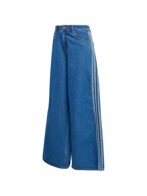 adidas stripe wide-leg jeans Blue KD2906