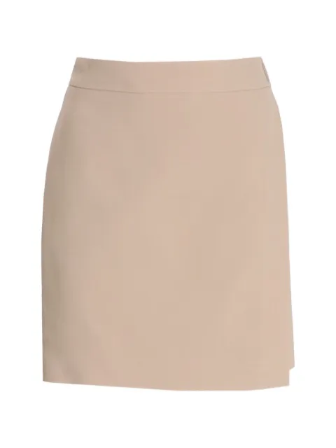BOSS front-vent mini skirt Neutrals 50541978