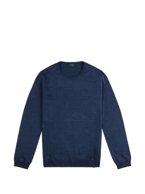 Fay long-sleeve crewneck sweater Blue NMMC1522330WYK