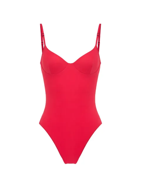 Bond-eye underwired cutout swimsuit Red BARE645F