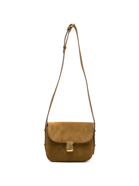 Soeur mini Bellissima suede-finish crossbody bag Brown SEM1638BELLIMIN