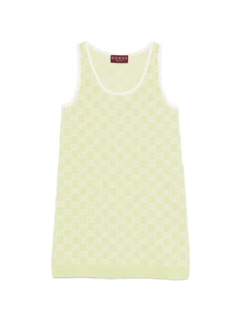 Gucci Gg-motif mini dress Green 836302XKE0M