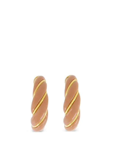 Aurelie Bidermann Diana twisted hoop earrings Gold FW25BO18MG