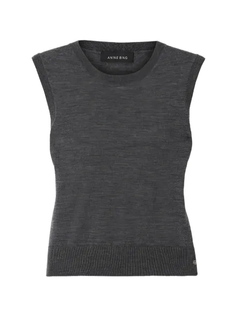 ANINE BING sleeveless top Grey A0911250GRY33