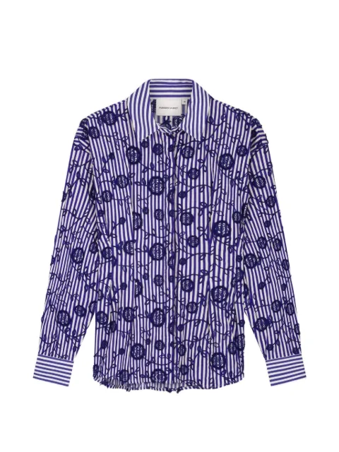 Fabienne Chapot striped floral shirt Blue ROSINA