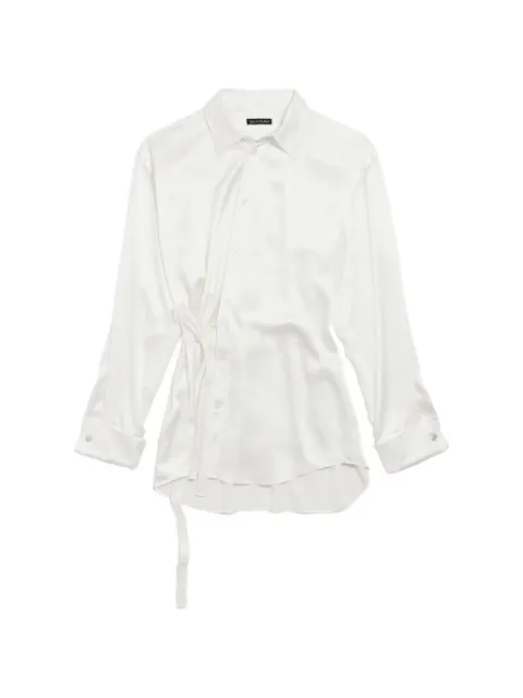 Balenciaga tie-waist shirt White 857842TTN14