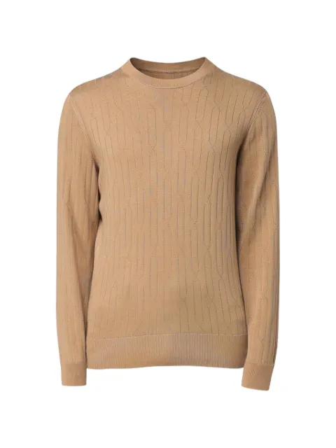 BOSS textured sweater Neutrals 50519593