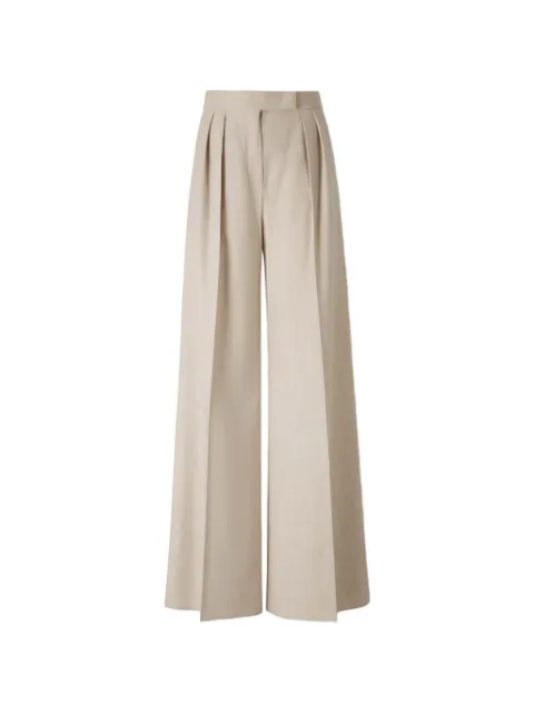 Max Mara Zulia pleated palazzo pants Neutrals 2521136012600