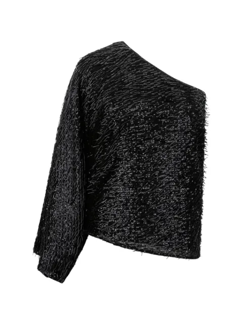 Federica Tosi one-shoulder sequins blouse Black 31104309