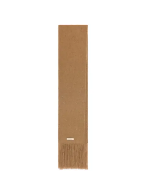 Jacquemus The Nuvola fringed scarf Brown 246AC7065220830