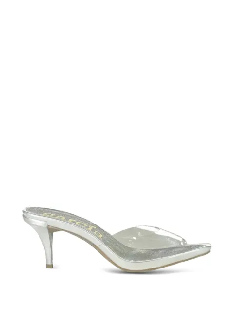 Pedro Garcia transparent open toe sandals Silver WELCH05002