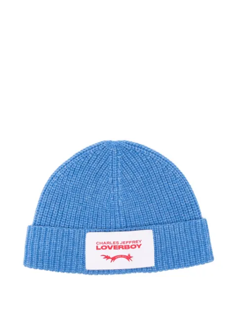 Charles Jeffrey Loverboy Chunky rib beanie Blue CHUNKYRIBBEANIE