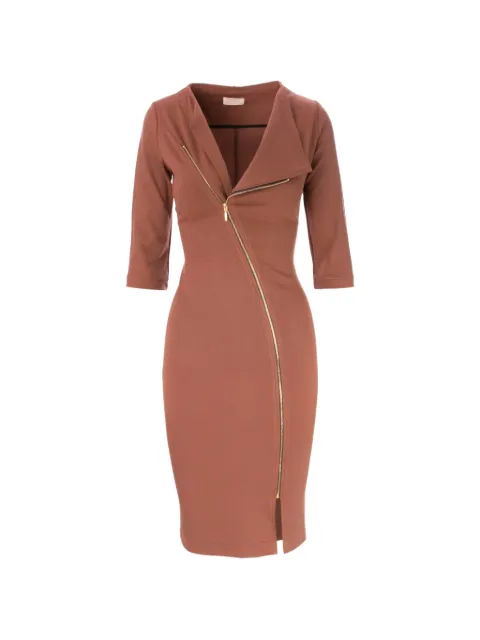 ROSERRY zip-fastening midi dress Brown MADISON