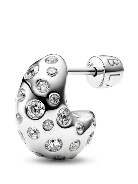 Maria Black Tryvann Popcorn zirconia-embellished earrings Silver 101143AG