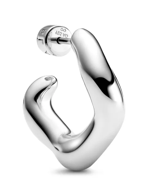 Maria Black Anil wavy hoop earrings Silver 101147AGLE