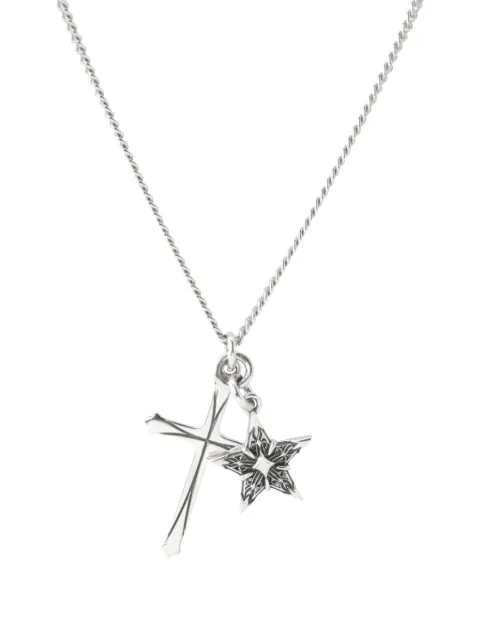 Emanuele Bicocchi Cross star-pendant necklace Silver STNTP6