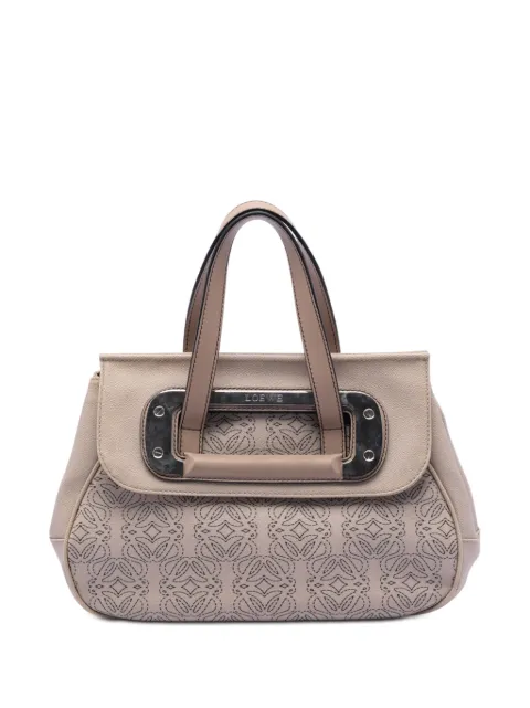 Loewe Pre-Owned 2008 Anagram Coated Canvas Kite satchel Brown 2E7DD8CINS40X4W0