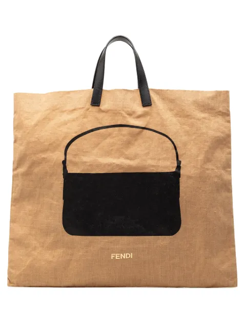Fendi Pre-Owned 2010-2026 Hemp Silhouette Baguette tote bag Brown TRFYDCCX4L70HDOK