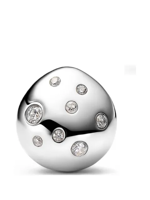 Maria Black Flynn Popcorn Huggie earring Silver 101140AG
