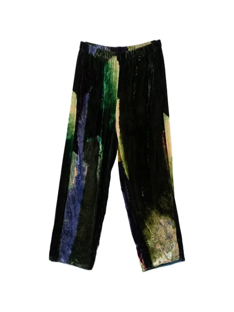 YAVI patterned trousers Black D157SHIONA