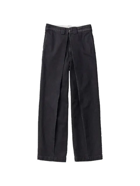 Kuro bigtuck denim trousers Grey 963945
