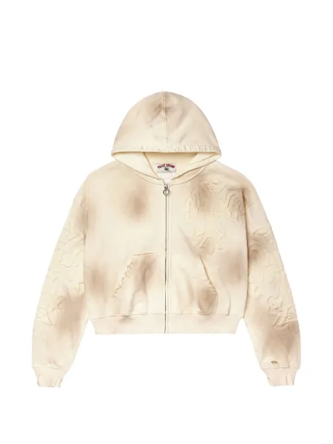 Vale Carver zip hoodie Neutrals 1145110004VFCZUICREA