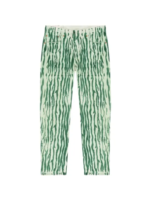Denim Tears striped jeans Green DT393
