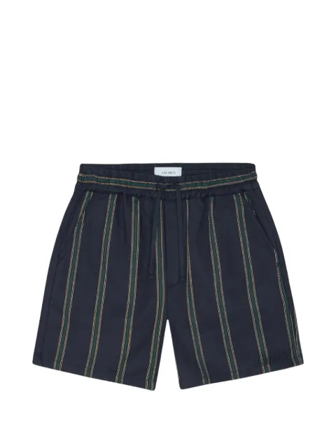 Les Deux Lawson striped drawstring shorts Blue 1001490460