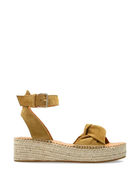 ODISSI knot ankle strap sneakers Yellow OD46011A23021