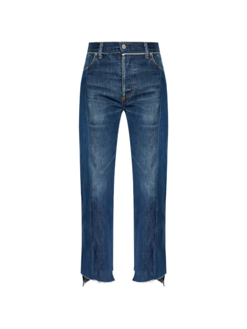 VETEMENTS frayed jeans Blue WE76DP343N3