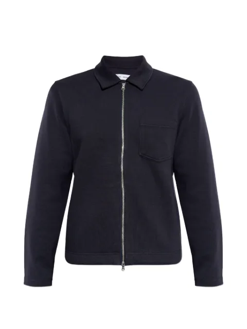 SAMSOE SAMSOE Sahannes zip-fastening chest-pocket sweatshirt Blue M25100029