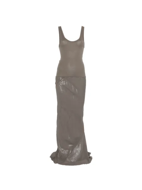 Rick Owens Dafne textured sleeveless midi dress Grey RP01F6564JAGTLX