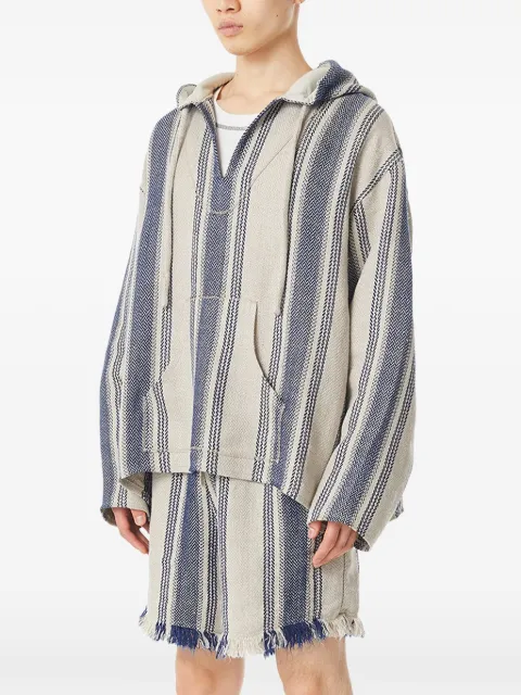 Kuro stripe linen parka Neutrals 963565