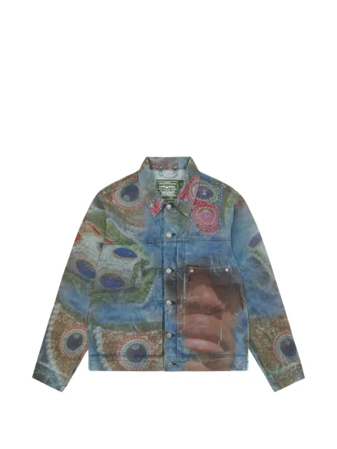 Denim Tears x Levi's Big Chief patterned denim jacket Blue DT396