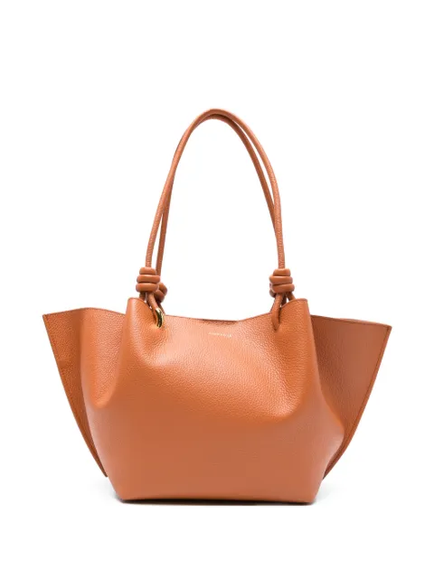 Coccinelle medium Finn knot leather tote bag Brown E1U07110201