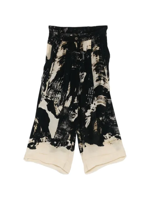 RAGA abstract-print trousers Black C26JALEESA