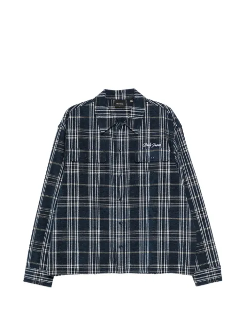 Daily Paper plaid flap-pocket shirt Blue 2610026