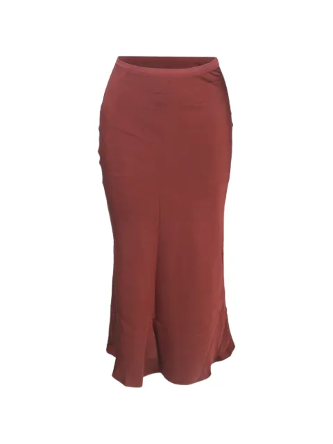 ANINE BING silk midi skirt Red RFCPUGBCL704066W