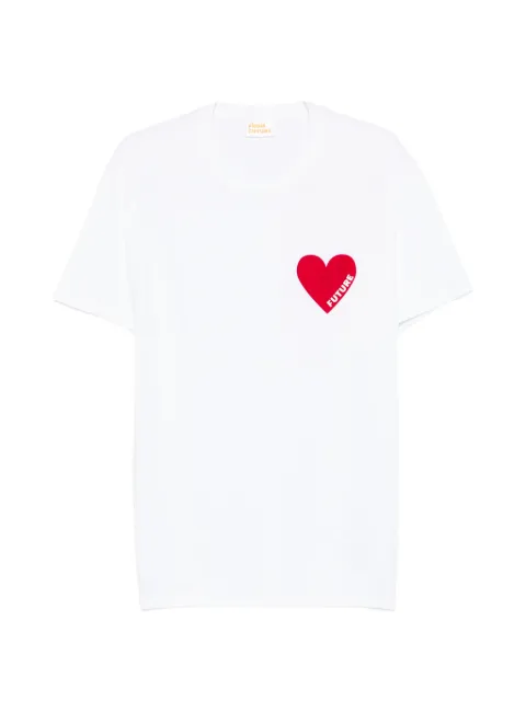 FROM FUTURE heart-print T-shirt White MTS00830