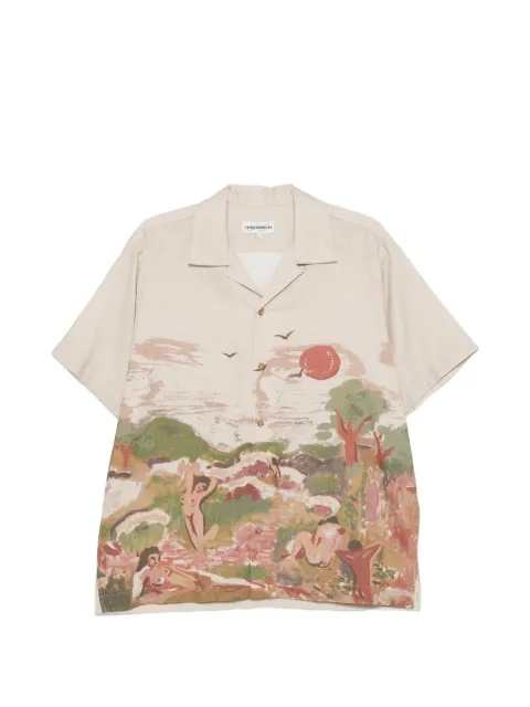 CARNE BOLLENTE printed shirt Neutrals SS26SSS0101