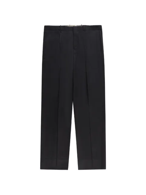 Incotex concealed-fastening trousers Black 1T000690466
