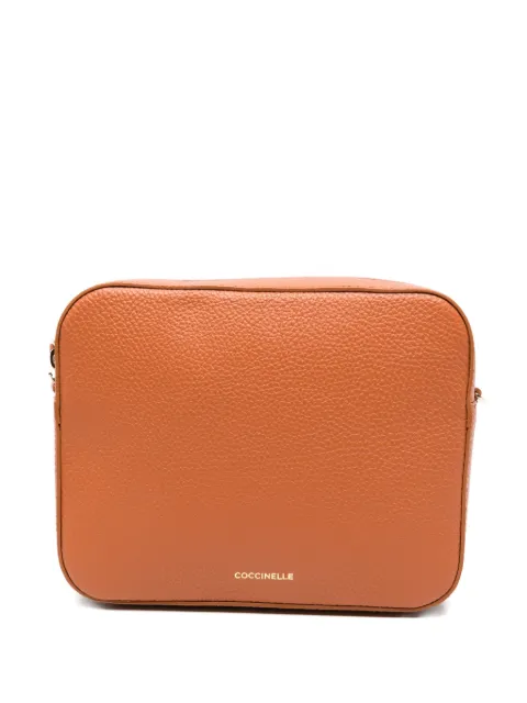 Coccinelle zip leather cross body bag Brown E5MN555M301