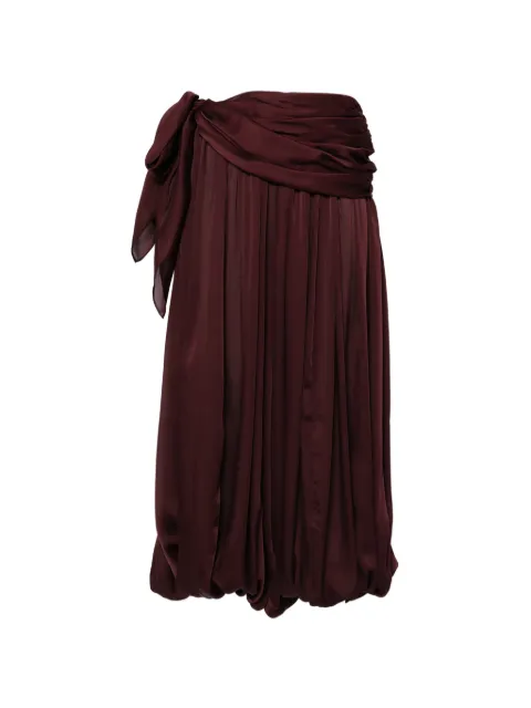 ZIMMERMANN Luna draped trousers Red 8796PS261