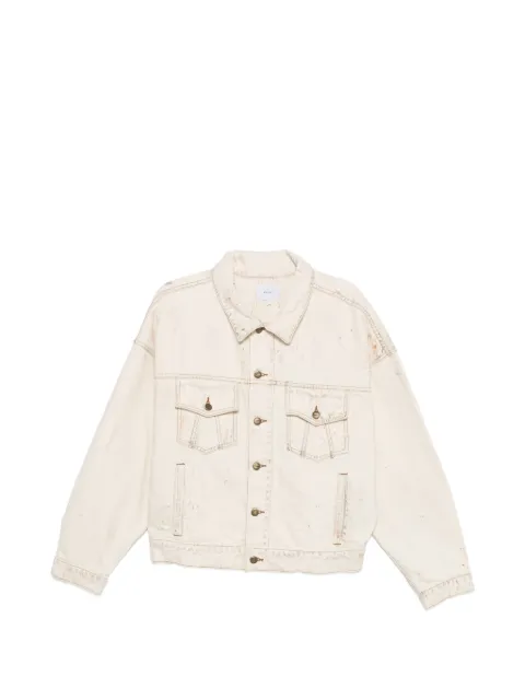 RHUDE distressed denim jacket Neutrals RHPS26JA02012