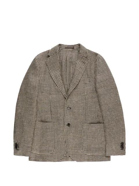 Incotex houndstooth blazer Neutrals 63I06990486