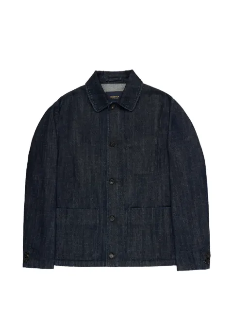 Incotex patch-pocket cotton jacket Blue CJ00012630A