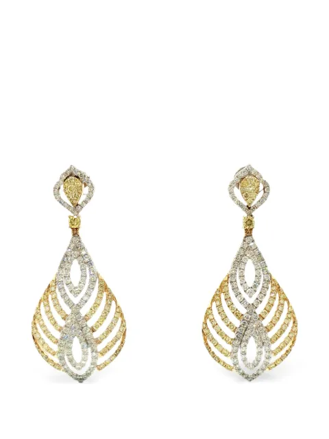 HYT Jewelry diamond drop earrings Yellow E502JN