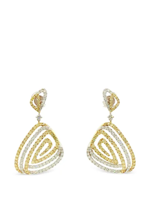 HYT Jewelry diamond drop earrings Gold E501JN