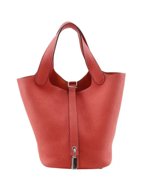 Hermès Pre-Owned 2020 Clemence Picotin Lock 18 handbag Pink RT95OUU0O4H6O8D4